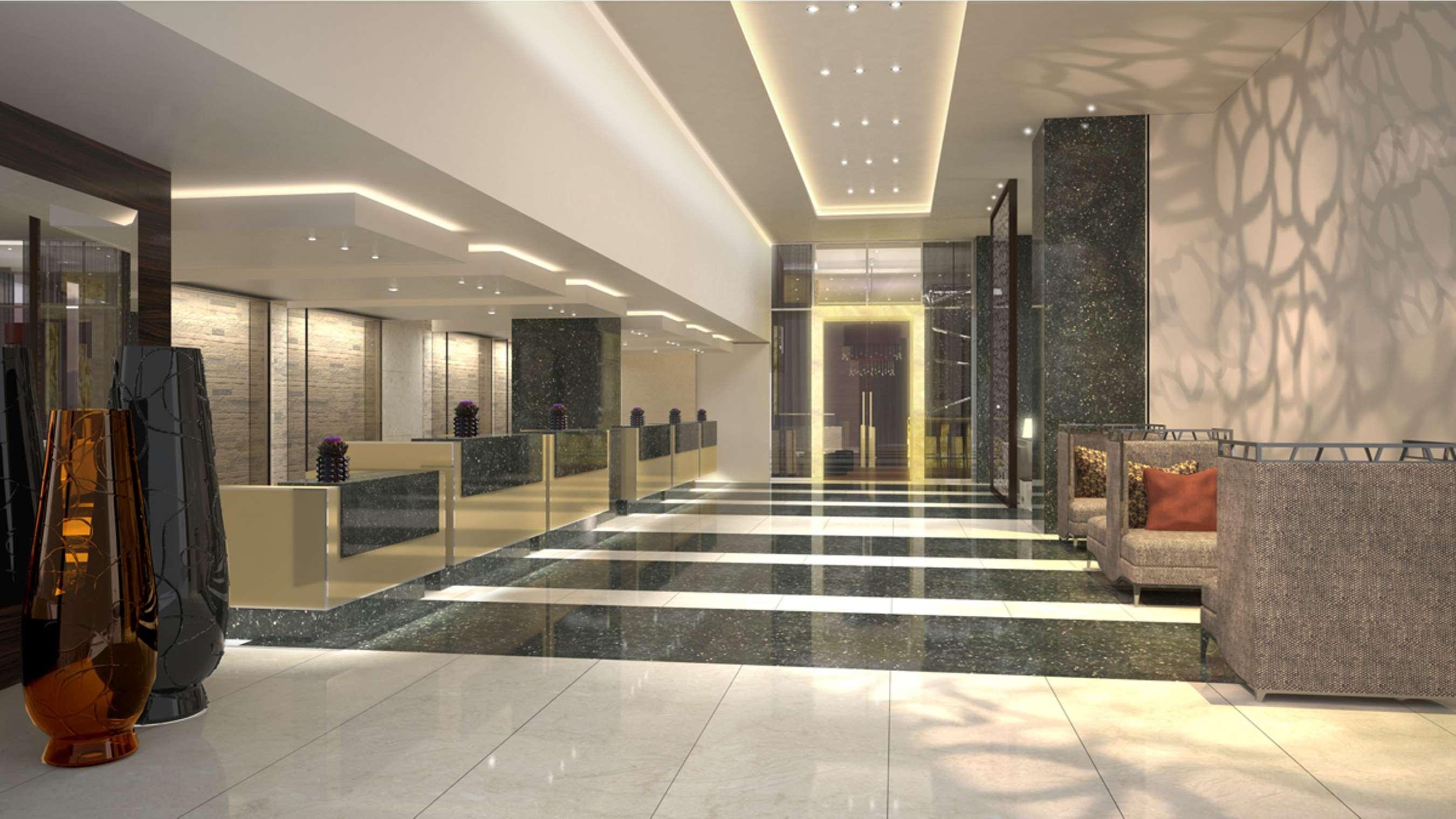 Hilton Baku Hotel Beltér fotó The lobby of the hotel
